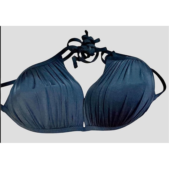 No‎ Boundaries Bikini Set Black Halter Top & Red Bottoms Swimsuit Beach Pool - Picture 2 of 5